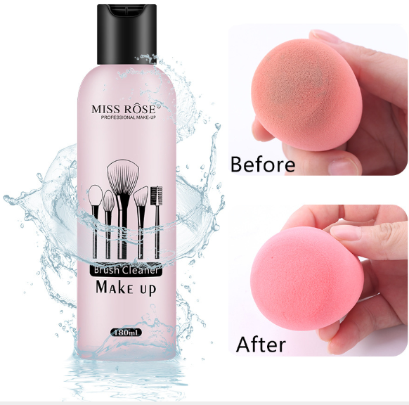 Miss Rose Makeup Brush Cleanser 180ml Glowii