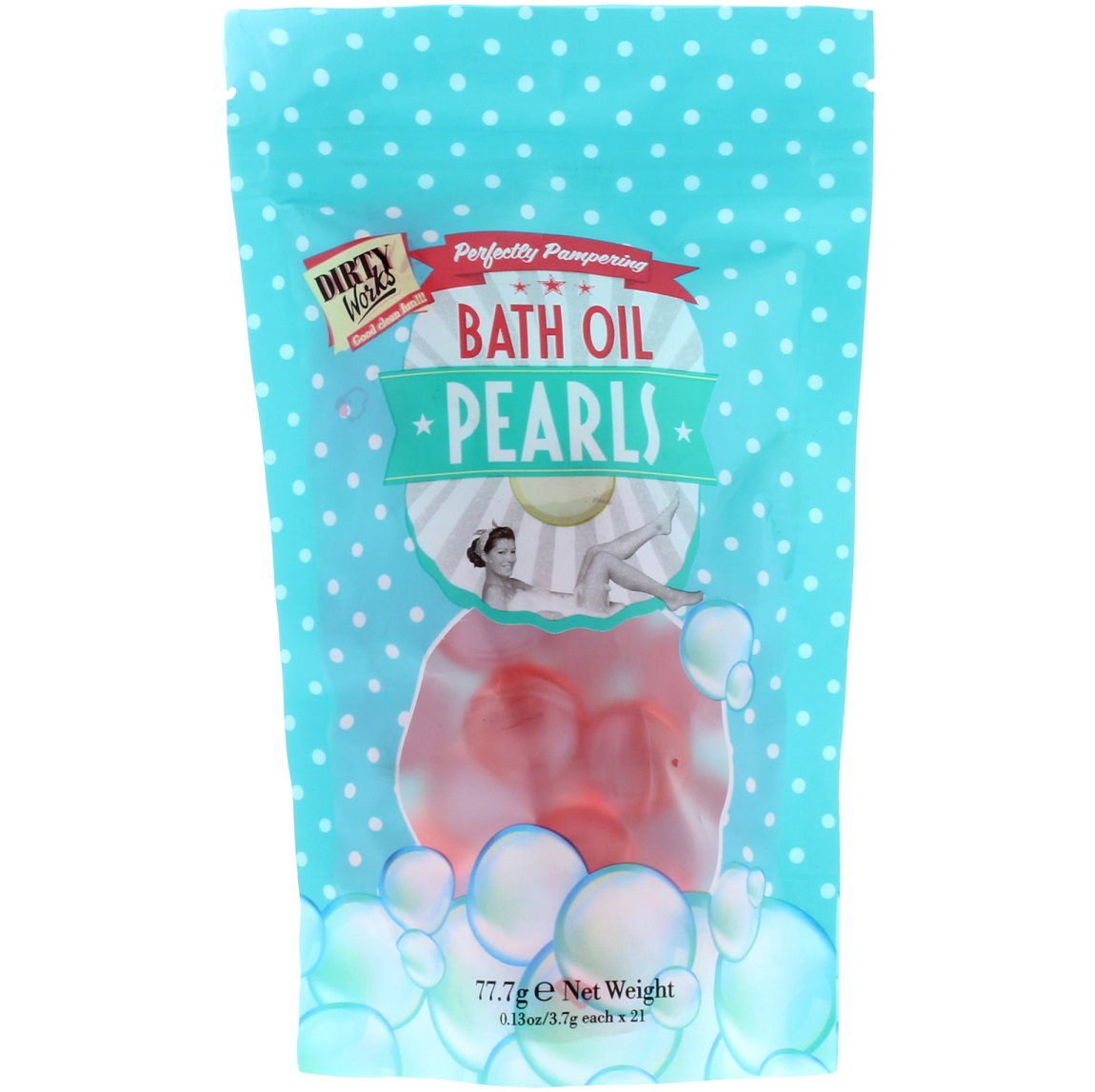 Dirty Works Bath Oil Pearls 75g Glowii