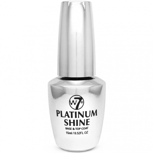 W7 Nail Treatment Platinum Shine 2 in 1 Base & Top Coat Glowii